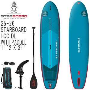 25-26 STARBOARD I GO WITH PADDLE DELUXE LITE 11'2 X 31/�X�^�[�{�[�h �A�C�S�[ �f���b�N�X���C�g �C���t���[�^�u�� �p�h���{�[�h �T�b�v SUP �p�h���Z�b�g