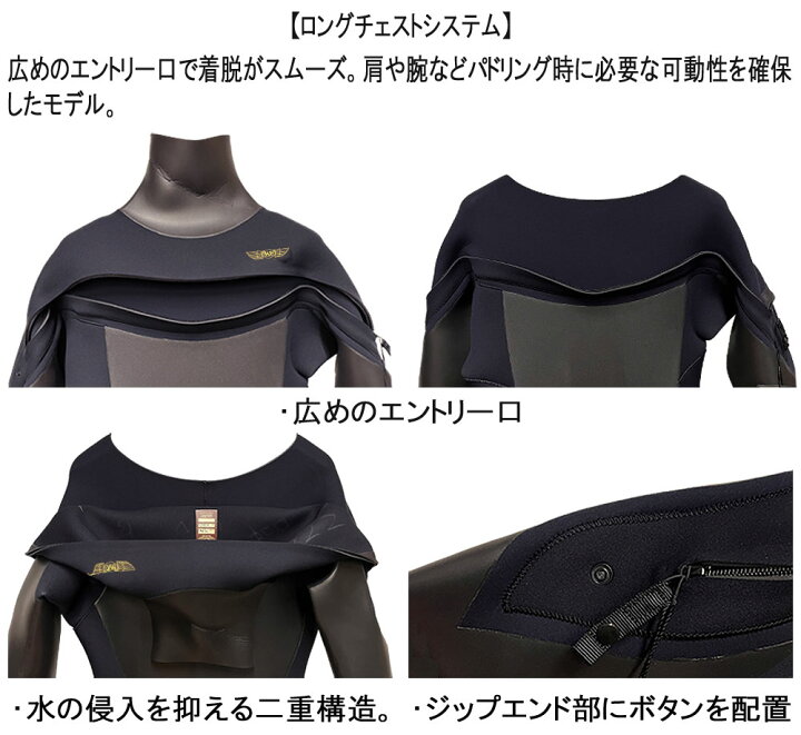 楽天市場】25-26 RASH DZ LONG CHEST ZIP TYPE BON / ラッシュ ロング