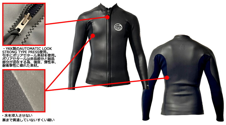 楽天市場】2023 RIPCURL OMEGA CLASSIC FRONT ZIP LS TOP / リップ 