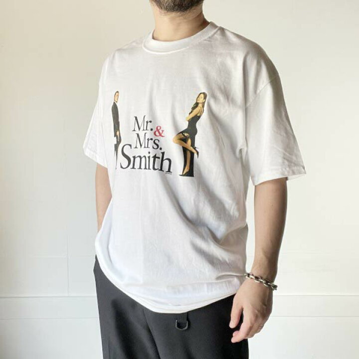 楽天市場】新品 Mr.&Mrs. Smith 半袖 ムービーTシャツ 白 L 映画 