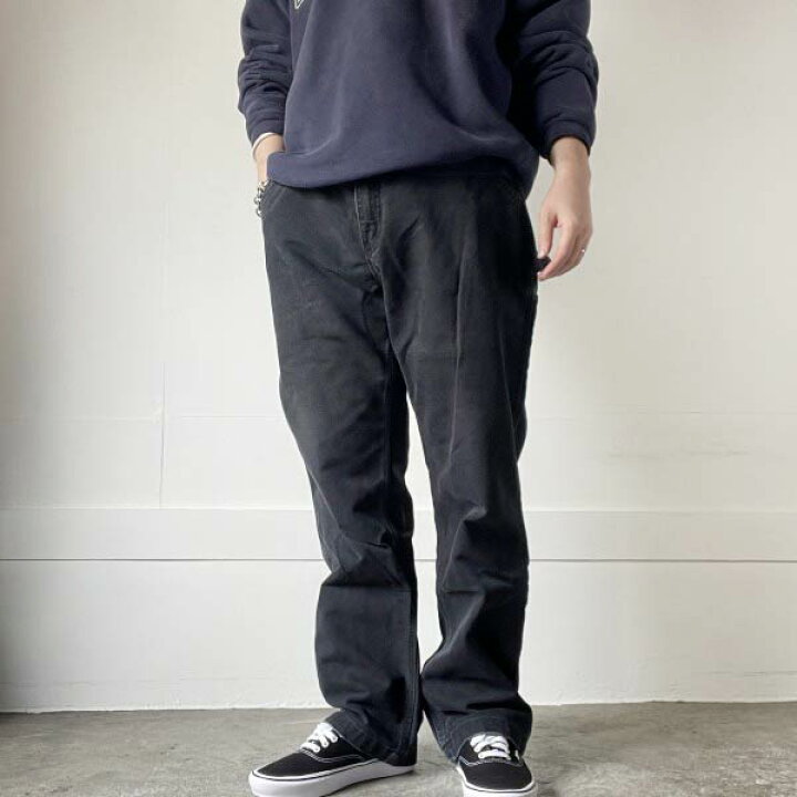 楽天市場】carhartt ダック ペインターパンツ フェード ブラック 実寸 