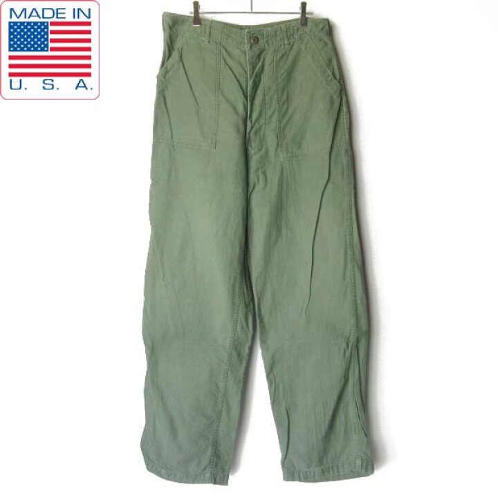楽天市場】1966年製 実物 米軍 ベイカーパンツ 実寸W32 L31.5 USA製