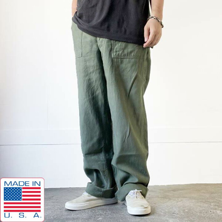 楽天市場】1966年製 実物 米軍 ベイカーパンツ 実寸W32 L31.5 USA製