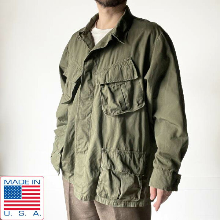 楽天市場】美品 60s USA製 実物 米軍 ジャングルファティーグ 
