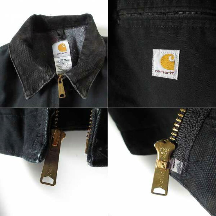 楽天市場】00s USA製 Carhartt J01 デトロイト ジャケット 黒 48TALL 