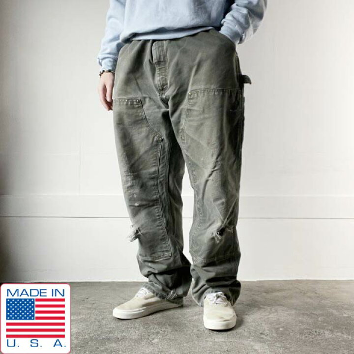 楽天市場】雰囲気系 USA製 carhartt B01 MOS フェード ダメージ ダック 