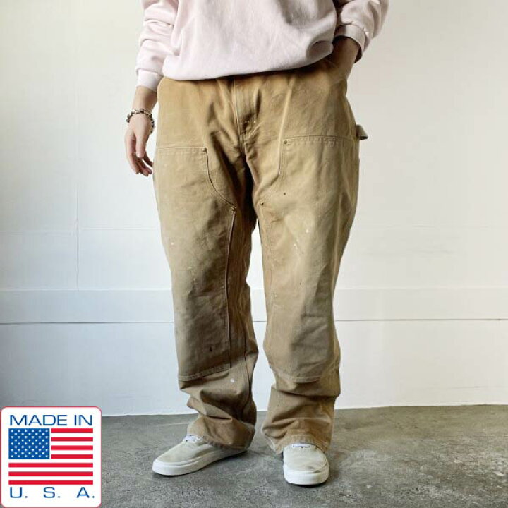 楽天市場】USA製 carhartt B01 BRN ダック ダブルニー ペインター 