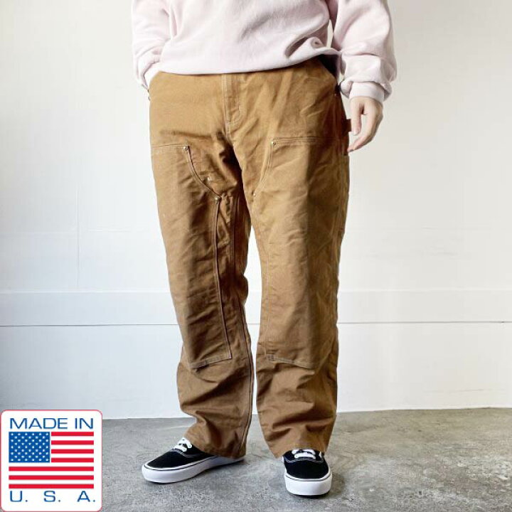 楽天市場】USA製 carhartt B01 BRN ダック ダブルニー ペインター 