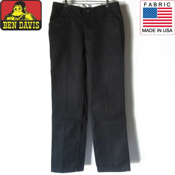 楽天市場】美品 US企画 BEN DAVIS ベンデイビス ワークパンツ 黒 34