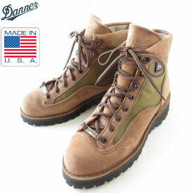 USA製 Danner ダナー ライト2 レザー×ゴアテックス 茶系 レディース23.5cm 33000 ブーツ アメリカ製 D149【中古】【靴】【通販】【BSS】