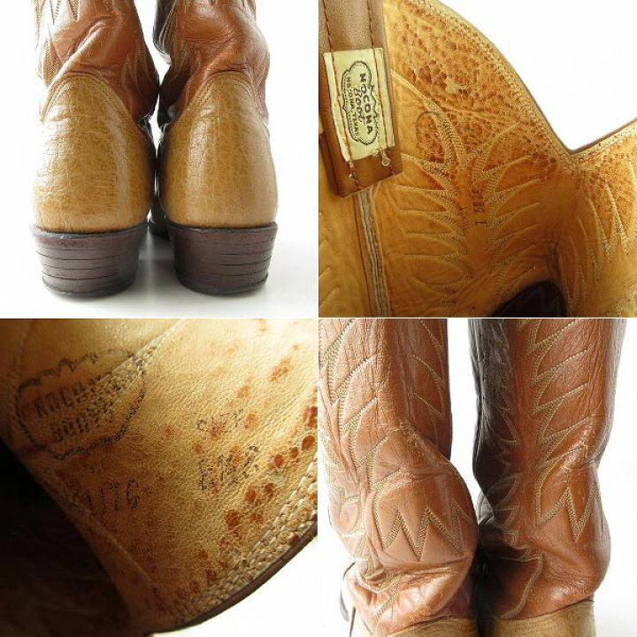 楽天市場】【中古】USA製 NOCONA ノコナ ウエスタンブーツ 茶系 8.5E 