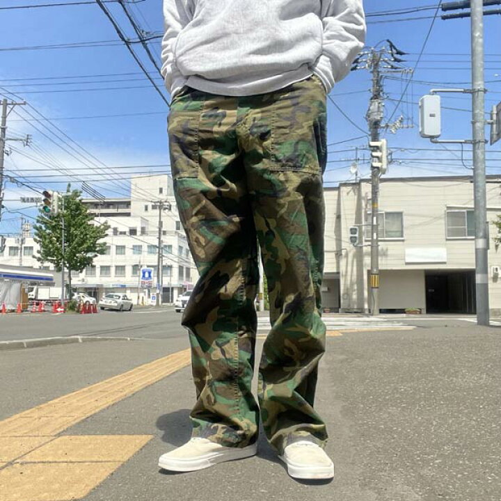 楽天市場】60s 米軍 ERDL 迷彩 ベイカーパンツ アジャスター付き M 