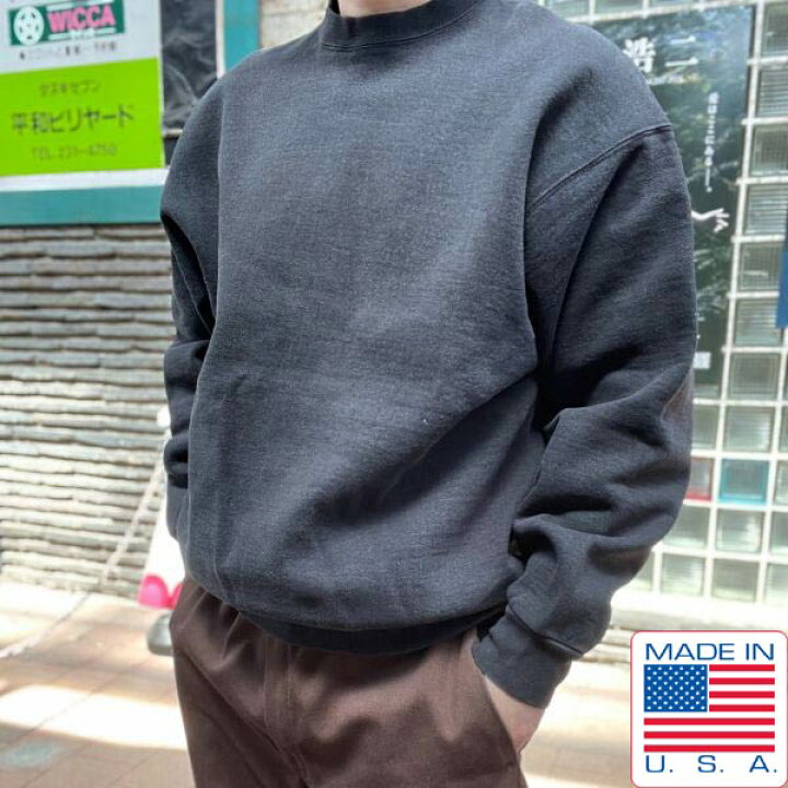 楽天市場】90s USA製 マンシングウェア 無地 フェード ブラック  