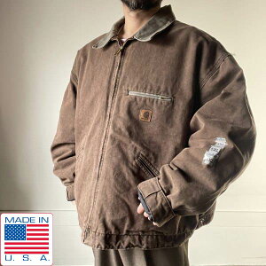 �V�i 00s USA�� carhartt �f�g���C�g �W���P�b�g CHT 5XL �u���E�� �T���h�X�g�[�� �J�[�n�[�g �f�b�h�X�g�b�N �r���e�[�W D150�yBTOX�z