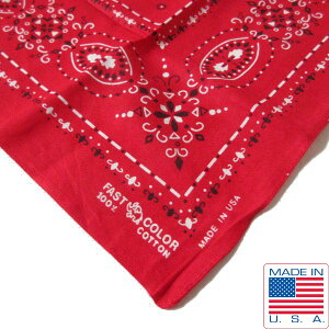 �V�i 60s USA�� ��@ �� MAGIC �r���e�[�W �o���_�i �Ԍn �G���t�@���g�u�����h FAST COLOR 100%COTTON �f�b�h�X�g�b�N D138�y�����Y�z�y���f�B�[�X�z�y�ʔ́z