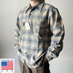�V�i 70s USA�� PENDLETON �I���u���`�F�b�N �E�[�� �{�[�h �V���c XL ���A�J���[ �y���h���g�� �r���e�[�W �f�b�h�X�g�b�N D153�yBTPX�z