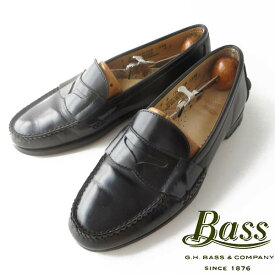 G.H.Bass&Co WEEJUNS ペニー ローファー 黒 9D 27cm ブラック ジーエイチバス アメトラ アイビー メンズ 靴 D154【中古】【靴】【メンズ】【通販】【中古】【靴】【メンズ】【通販】