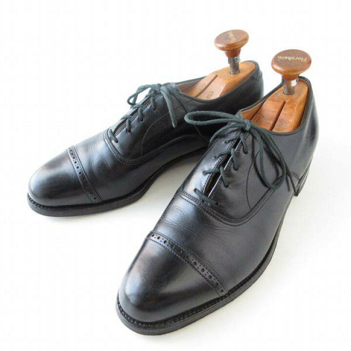 楽天市場】ビンテージ Lloyd&Haig パンチドキャップトゥ シューズ 黒 