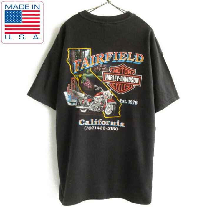 楽天市場】1998年製 希少 USA製 ハーレーダビッドソン 両面プリント  