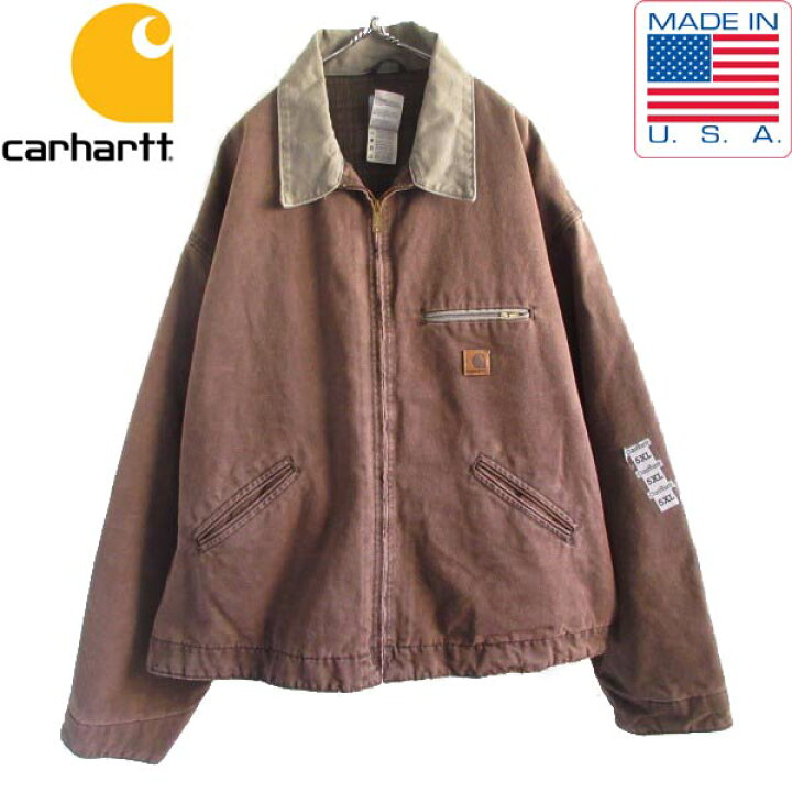 楽天市場】新品 00s USA製 carhartt デトロイト ジャケット CHT 5XL  