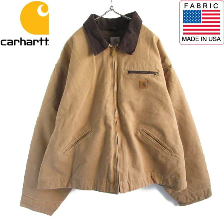楽天市場】新品 00s carhartt デトロイト ジャケット CML 4XL キャメル 