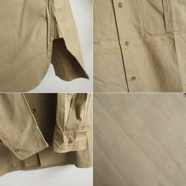 楽天市場】新品 50s-60s フランス軍 フレンチアーミー チノシャツ  