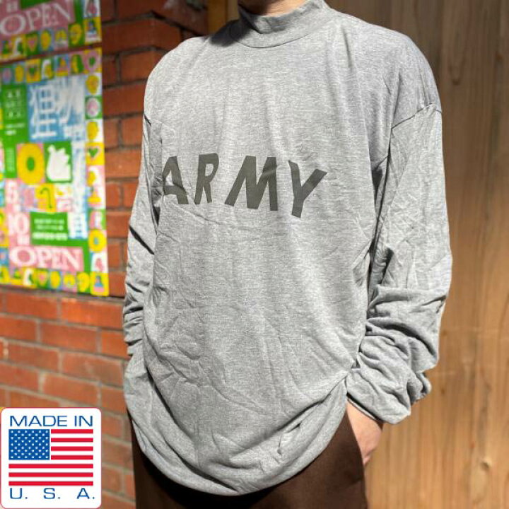 楽天市場】新品 USA製 実物 米軍 US ARMY IPFU モックネック 長袖T 