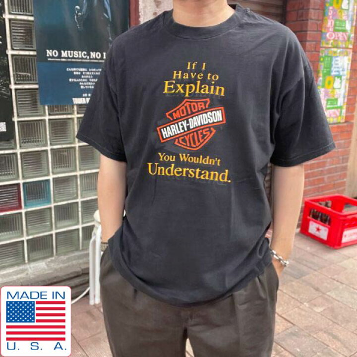 楽天市場】1998年製 希少 USA製 ハーレーダビッドソン 両面プリント  