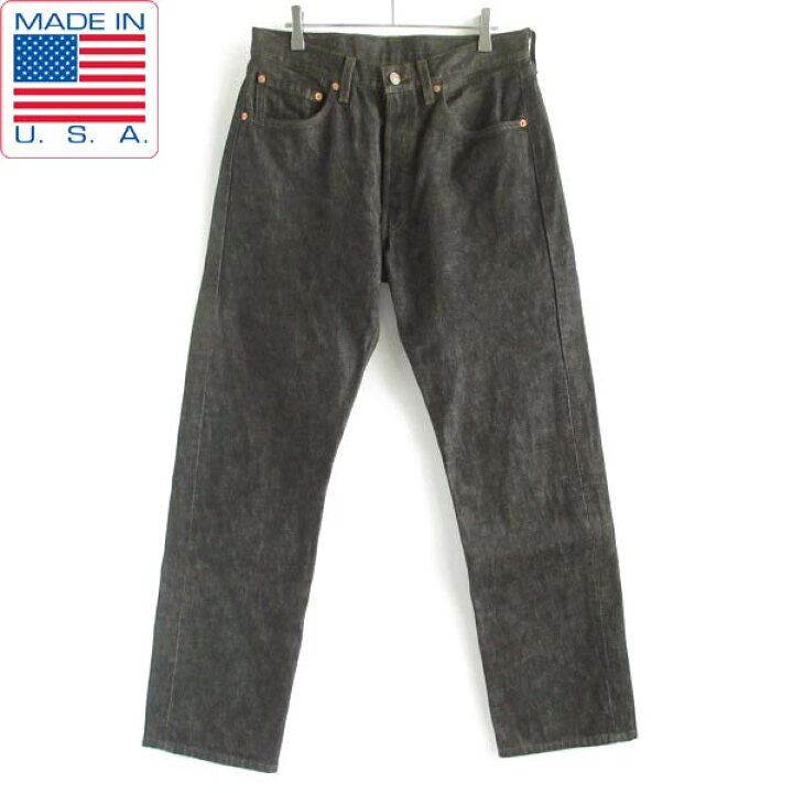 楽天市場】美品 90s USA製 リーバイス 501 先染め ブラック ジーンズ 