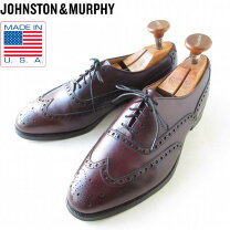 90s USA製Johnston&Murphy ウィングチップ8D
