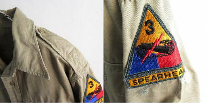 楽天市場】50s USA製 実物 米軍 US ARMY チノシャツ カーキ 15-1/2 