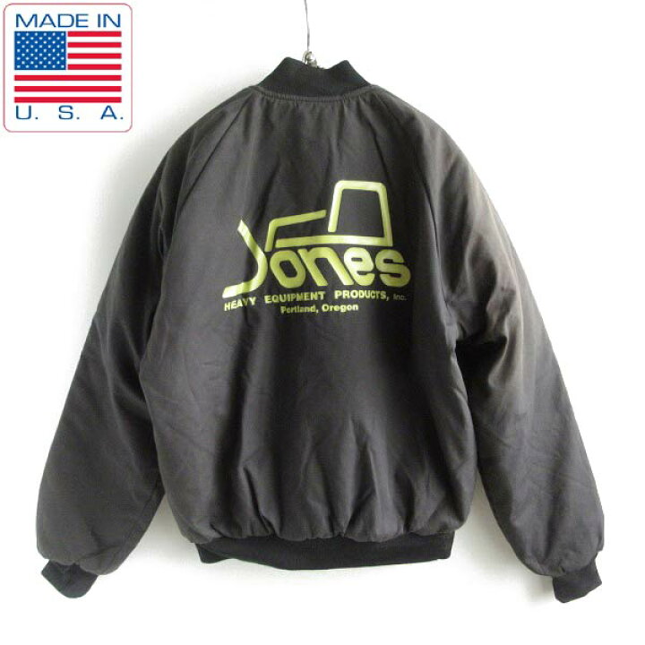 楽天市場】新品 ヤケ有り USA製 M.A.Klein 中綿ジャケット 黒 M 重機 