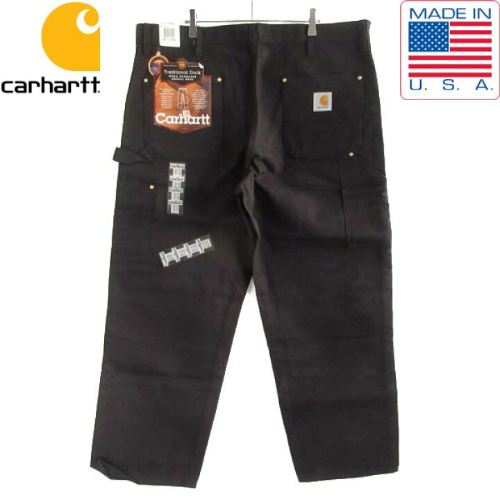 楽天市場】新品 00s USA製 carhartt B01 BLK ダック ダブルニー 