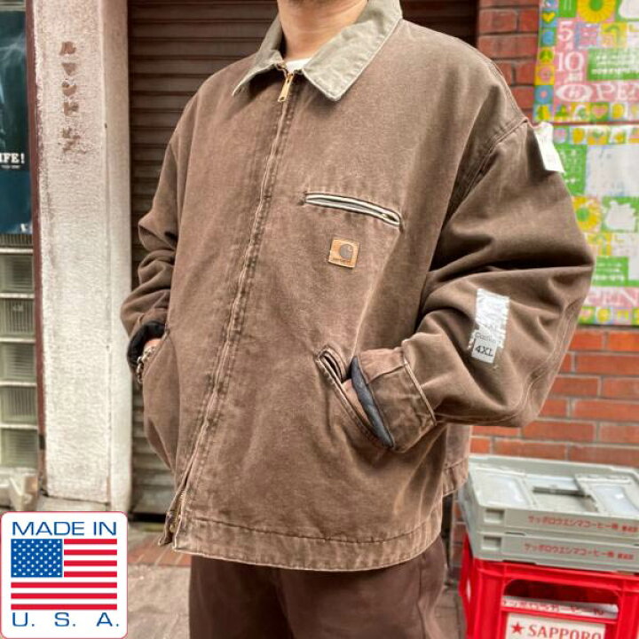 楽天市場】新品 00s USA製 carhartt デトロイト ジャケット CHT 4XL  