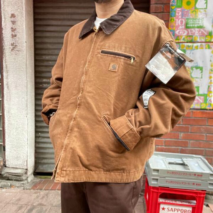 楽天市場】新品 00s carhartt デトロイト ジャケット BRN 4XL ブラウン 