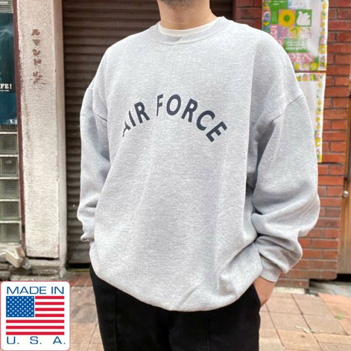楽天市場】USA製 実物 米軍 AIR FORCE スウェット XL 杢グレー系 USAF 