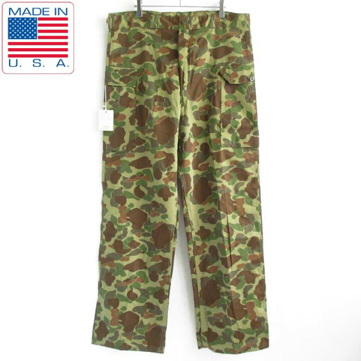 楽天市場】新品 50s USA製 フロッグスキン 迷彩 カーゴパンツ 実寸W37 