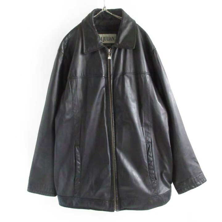 楽天市場】90s M.JULIAN WILSONS LEATHER レザー ジャケット 黒 XL  