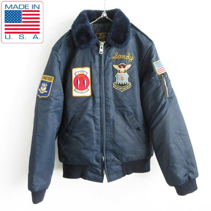 楽天市場】70s USA製 Timber King B-15タイプ USAF フライトジャケット 