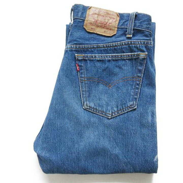 楽天市場】1989年製 USA製 リーバイス501 ハチマル ヒゲ落ち ダメージ  