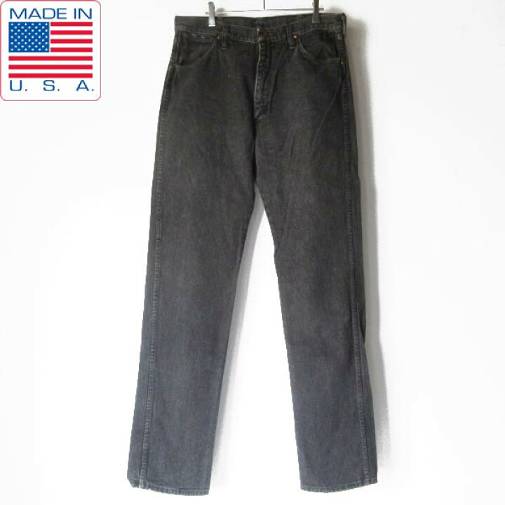 楽天市場】90s USA製 Wrangler 13MWZPB 先染めブラック ジーンズ 実寸 