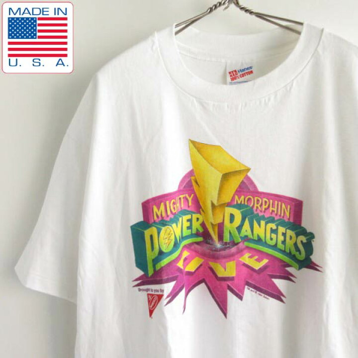 楽天市場】新品 USA製 90s パワーレンジャー LIVE プリント 半袖 T 