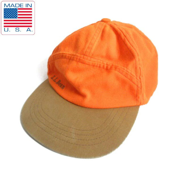 楽天市場】希少 80s USA製 L.L.Bean キャップ オレンジ系 帽子 LL 