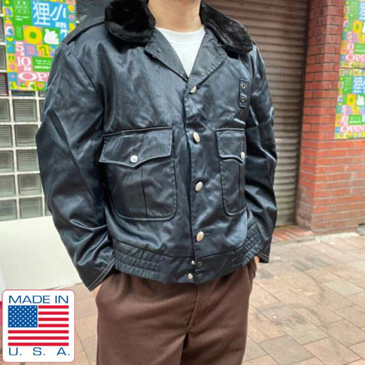 楽天市場】70s USA製 ポリスマン ジャケット 紺系 大きめL程度 