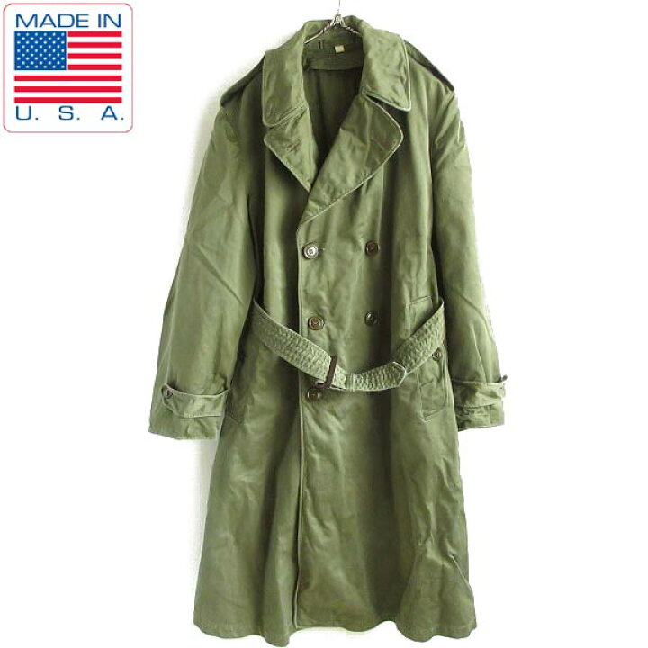 楽天市場】50s 実物 米軍 US ARMY オーバーコート M-R コットンサテン 