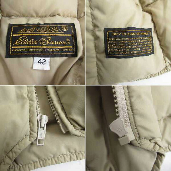 楽天市場】80s-90s 黒タグ Eddie Bauer エディーバウアー ダウンベスト 