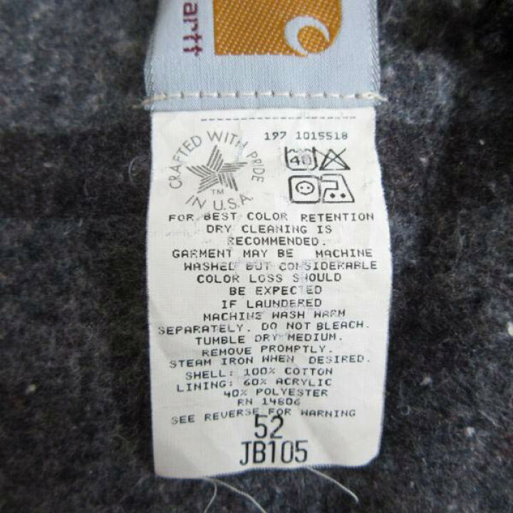 楽天市場】90s USA製 carhartt デトロイト ジャケット JB105 黒 