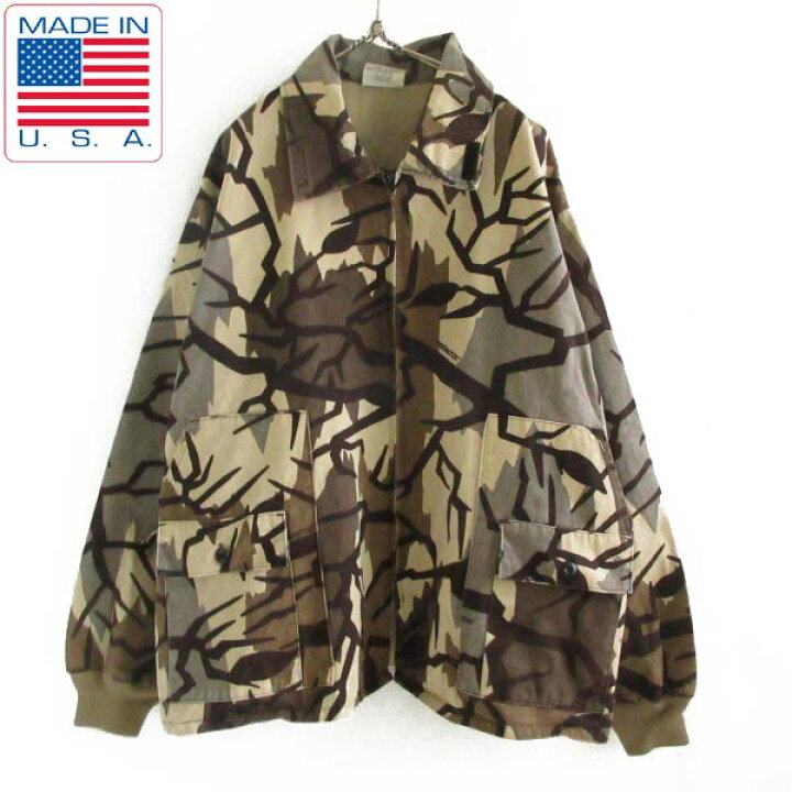 楽天市場】USA製 プレデターカモ 迷彩ジャケット XL ジップアップ 