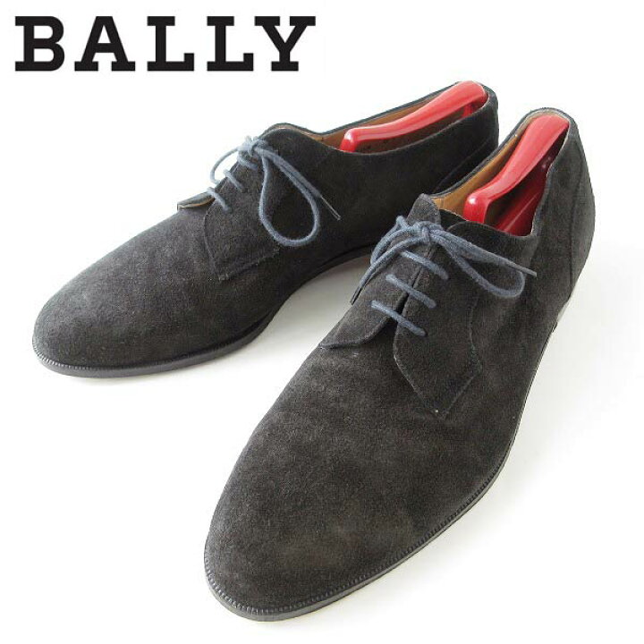 楽天市場】高級品 BALLY バリー スエード プレーントゥ シューズ 黒 