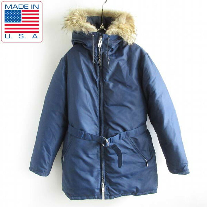 楽天市場】70s 筆記体 L.L.Bean ダウンジャケット コヨーテファー 紺系  